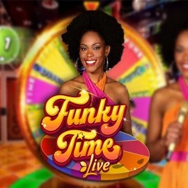 Funky Time online game logo by Evolution on 5gringoscasino.pt