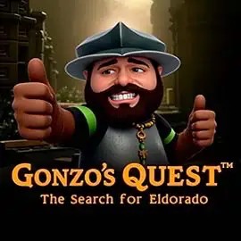 Logo of Gonzo's Quest from NetEnt at 5Gringos Casino