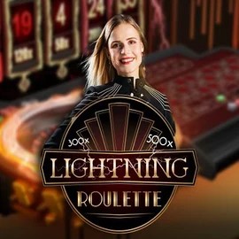 Live Casino logo of Lightning Roulette from Evolution at 5Gringos Casino