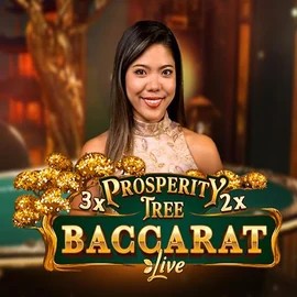 Prosperity Tree Baccarat logo – Live Casino by Evolution at 5Gringos Casino