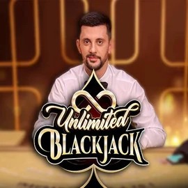 Unlimited Blackjack online game logo by Ezugi on 5gringoscasino.pt